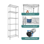 Homdox 6-Tier Storage Shelf Wire Shelving Unit Free Standing Rack Orga