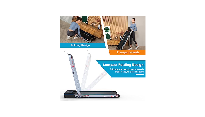 CITYSPORTS Folding Treadmill, Compact Foldable Treadmill, Electric  Treadmill 1400W Motorized Running, Folding Treadmill Under Desk Electric  Treadmill (Blue&Black) - Coupon Codes, Promo Codes, Daily Deals, Save Money  Today