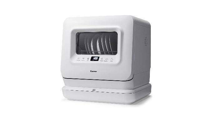 Moosoo Countertop Dishwasher, Mini Portable Dishwasher, Dishwasher with  Water Tank - MX20, White 