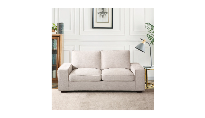 71.25 Modern Loveseat Sofa with Solid Wood Frame, Living Room Chair,  Chenille Couches for Small Spaces, Removable Back Cushion and Easy,  Tool-Free Assembly (Light Grey) 