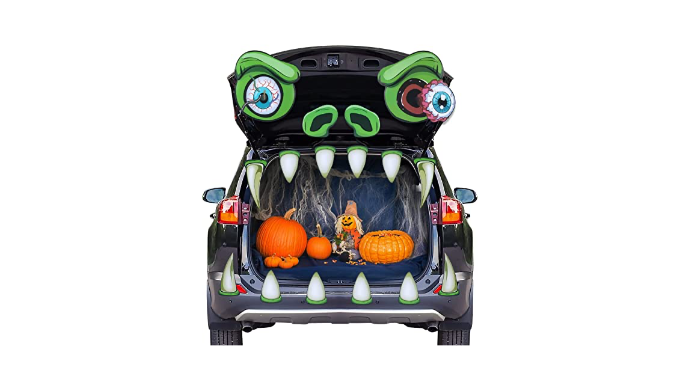 Halloween Monster Face Decorations Outdoor,Large Eyes Fangs