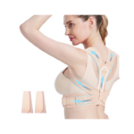 Posture Corrector for Women and Men, Upper Back Brace Straightener Posture  Corrector for Clavicle Chest Support Grey Medium