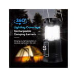 Collapsible Portable LED Camping Lantern Lightweight Waterproof Solar USB  Rechargeable LED Flashlight Survival Kits for Indoor Outdoor Home Emergency