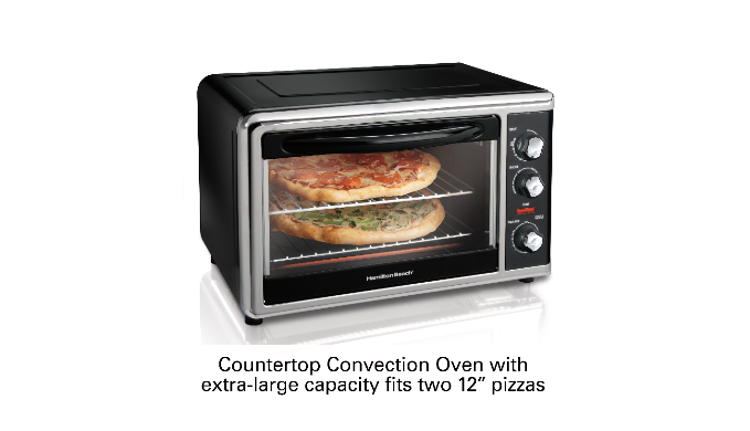 Hamilton Beach Toaster Oven Large Capacity Counter Chrome Top Oven, Model#  31100D - Walmart.com in 2023