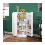 HOMEFORT 41 Kitchen Pantry, Farmhouse Pantry Cabinet, Storage