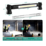 M1 LED Work Light, 3000LM 5200mAh IP54 Rechargeable Magnetic