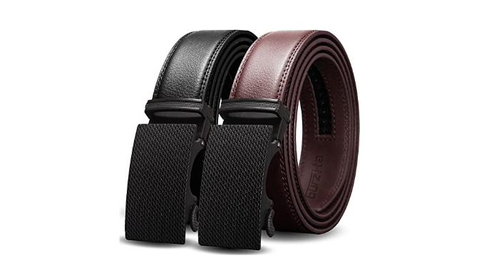 Comfort Click Belt: Adjustable Leather Belt