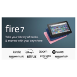 Fire 7 tablet, 7” display, read and watch, under $60 with 10-hour  battery life, (2022 release), 16 GB, Black