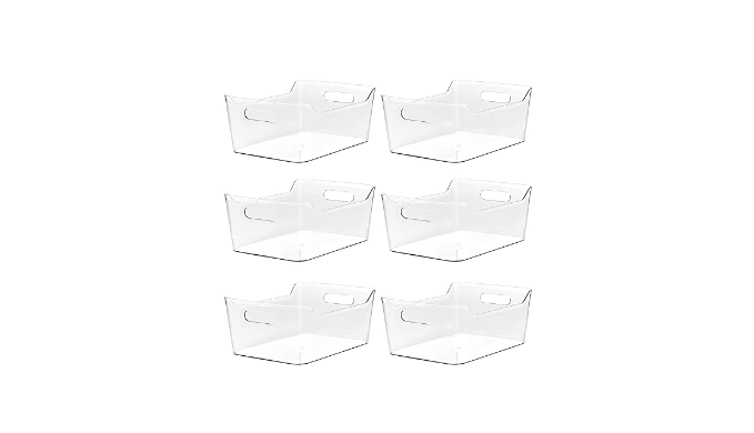 Set Of 6 Refrigerator Organizer Bins Pantry Organization And Storage