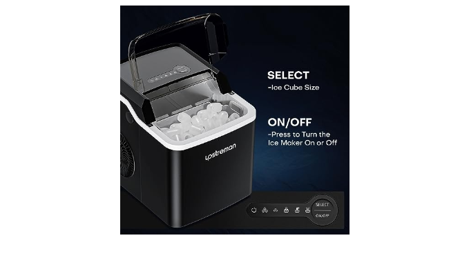 Upstreman Countertop Ice Maker Y90, 26lbs in 24Hrs, 9 Ice Cubes Ready in 6  Mins, Portable Ice Maker Machine with Self-Cleaning, Bullet Ice Maker for  Home/Kitchen/Office/Party - Coupon Codes, Promo Codes, Daily