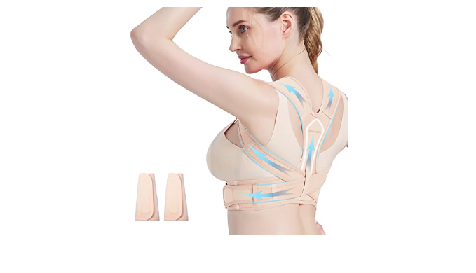 Back Brace Posture Corrector for Women and Men, Back Braces for Upper and Lower Back Pain Relief, Adjustable and Fully Back Support Improve Back