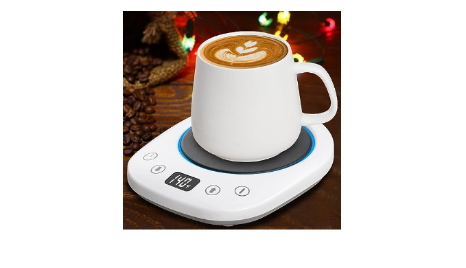  HYRIXDIRECT Coffee Mug Warmer with Mug Spoon Set, Electric  Coffee Cup Warmer for Desk with Auto Shut Off, 7 Temperature Setting Heated Coffee  Mug, Beverage, Milk, Tea Warmer: Home & Kitchen