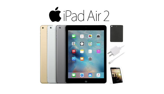 Apple® iPad Air 2 Retina Bundle with Case & Screen Protector (64GB