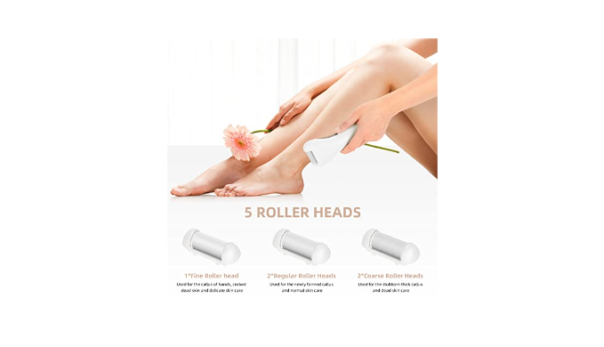 Callus Remover for Feet, Nicebirdie Electric Foot File Callus Removers  Rechargeable Waterproof Pedicure Tools Foot Scrubber Shaver Feet Care Tool  for