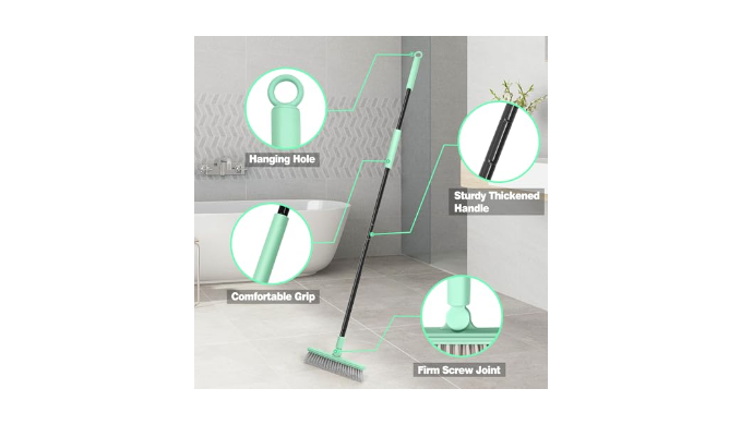 DALIPER Grout Brush for Tile Floors, Swivel Shower Broom Scrubber with 50  Inches Long Handle for Cleaning Bathroom Gaps Baseboard Corner Nooks  Crannies - Coupon Codes, Promo Codes, Daily Deals, Save Money