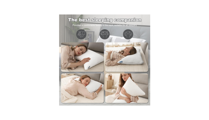 lomenmon Side Sleeper Pillow for Neck and Shoulder Pain