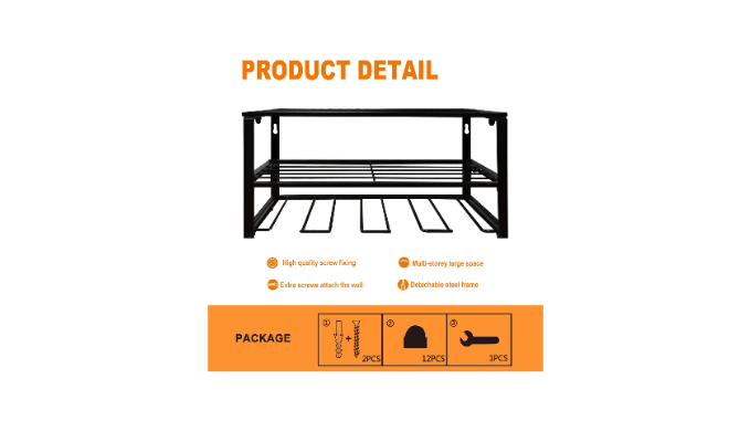 DEcMIOX Power Tool Organizer, Wall Mounted Storage Rack, 150lb