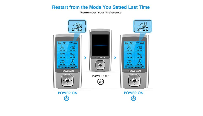 TEC.BEAN 24 Modes TENS Unit Muscle Stimulator, Rechargeable TENS Machine  with 8 Electrode Pads (American Gel), Electric Pulse Massager for Pain  Relief for Sale in Rowland Heights, CA - OfferUp