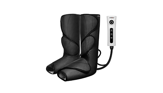 CINCOM Leg Compression Massager for Circulation and Pain Relief Air  Compression, Foot and Calf Massager with Handheld Controller FSA/HSA  Eligible