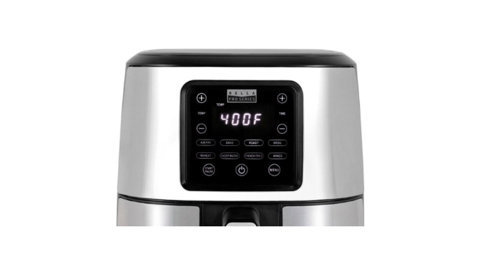 Bella Pro Series - 4.2-qt. Digital Air Fryer - Stainless Steel Finish for