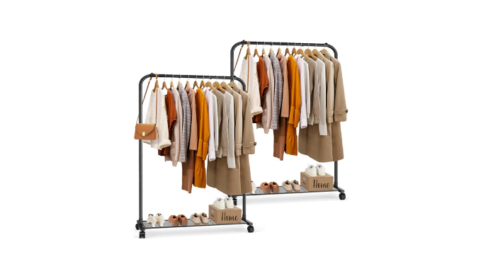 simple metal garment racks