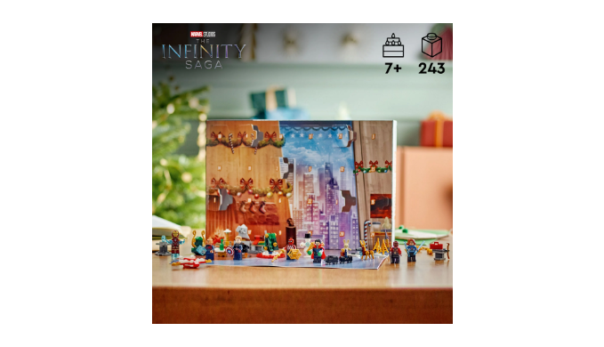 LEGO Marvel Avengers 2023 Advent Calendar 76267 Holiday Countdown Playset  with Daily Collectible Surprises and 7 Super Hero Minifigures such as  Doctor Strange, Captain America, Spider-Man and Iron Man 