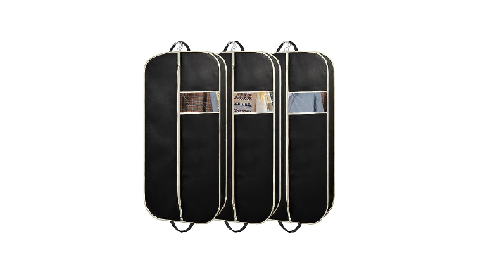  Men's Black Suit Garment Bag for Travel and Storage