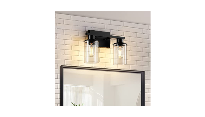 Ryahq Bathroom Light Fixtures Over Mirror Black Bathroom Vanity Light Fixture 2 Light Vanity