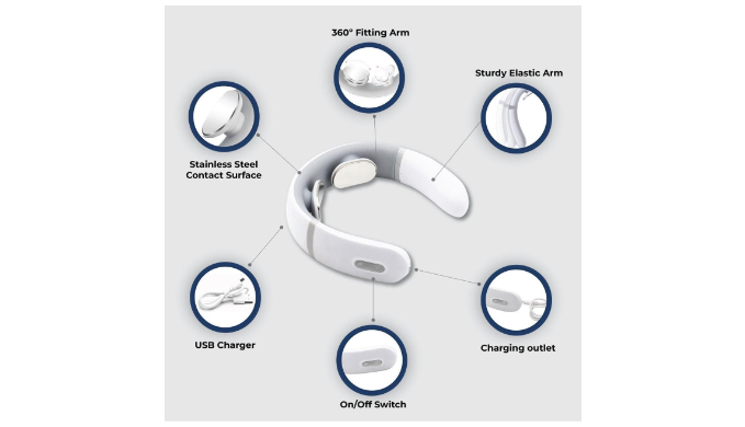 RelaxUltima Portable Neck Massager with TENS Pulse Technology