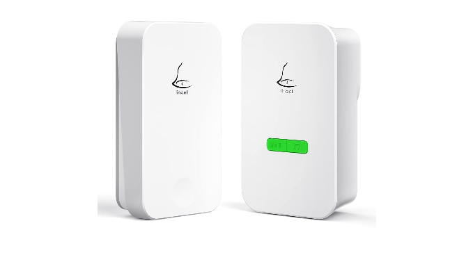 Door Bell, Loud Wireless Doorbell with 5 Level Volume (Mute Mode