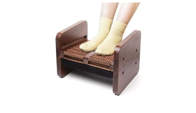 Portability Foot Rest Under Desk Footrest Ergonomic Foot Stool with Massage  Rollers Foot Rest for Home Office Work Fast Ship