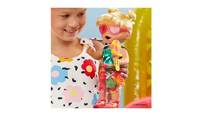 Baby Alive Sunshine Snacks Doll, Eats and Poops, Summer-Themed