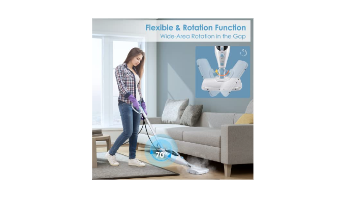 DOKER Steam Mop Cleaner - Handheld Detachable Floor Steamer for Hardwood  Floor Cleaning w/ 11 Accessories, 2 Mop Pads, Multi-functional for Home Use  Tile Carpet Kitchen Window Wall Laminate - Coupon Codes