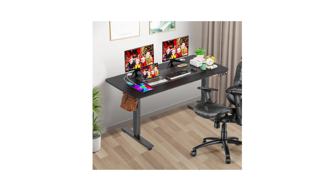 Farexon 55 x 24 Electric Height Adjustable Standing Desk, Sit