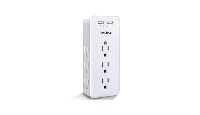 Wireless Wall Tap Smart Plug, Surge Protector, 4 Outlet Extender with –  Sungale E-Store