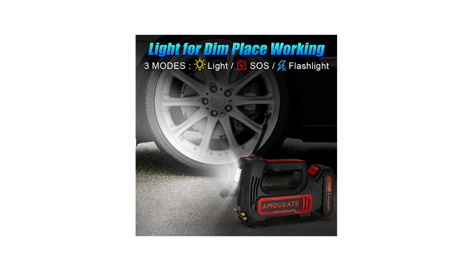 Amourate 24V Air Compressor Tire Inflator Portable for Car, Cordless Air  Pump (150 PSI) with 12V Car Adapter Rechargeable Battery,Digital Pressure  Gauge,Auto-off inflating - Coupon Codes, Promo Codes, Daily Deals, Save  Money