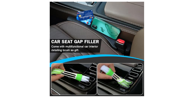 GYTBL Car Seat Gap Filler 2 Pack Universal for Car SUV Truck Fit Organizer,  Fit Organizer Fill The Gap Between Seat and Console Stop Things from