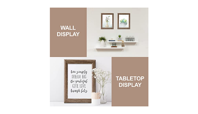 4×6 Picture Frames Rustic with High Definition Glass, Distressed Farmhouse  Picture Frame for Wall or Tabletop Display, Photo Frames, Set of 6 - Coupon  Codes, Promo Codes, Daily Deals, Save Money Today