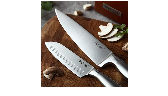 McCook® MC25A Knife Sets,15 Pieces German Stainless Steel Kitchen Knife  Block Set with Built-in Sharpener - Coupon Codes, Promo Codes, Daily Deals,  Save Money Today