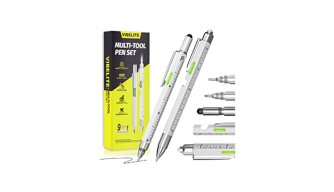 Stocking Stuffers Gifts for Men, 9 in 1 Multitool Pen Christmas