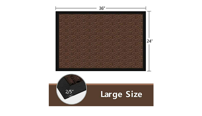 Amagabeli 2 Pack Large Outdoor Door Mats 24 x 36 for Front Door Entr