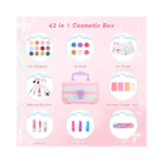 42pcs Kids Makeup Kit for Girl - Kids Makeup Kit Toys for Girls,Play Real Makeup Girls Toys, Washable Non ToxicToddlers Pretend Cosmetic Kits, Age3-12