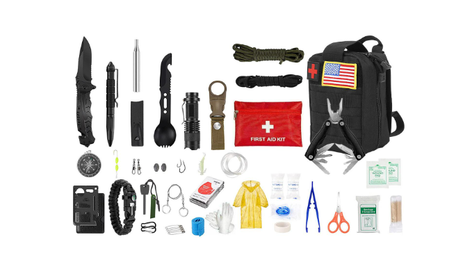 LakeForest Emergency Survival Kit Survival Gear Equipment First Aid Kit  (47pcs) - Coupon Codes, Promo Codes, Daily Deals, Save Money Today