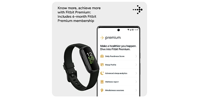 Fitbit Inspire 3 Health &-Fitness-Tracker with Stress Management