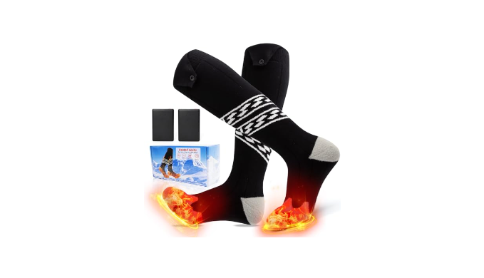 ASYOURZ Heated Socks for Men Women,5000mAh Rechargeable Electric Heated  Socks,Washable Unisex Winter Thermal Socks,Feet Warmers for Skiing Camping  Hiking Hunting Outdoor - Coupon Codes, Promo Codes, Daily Deals, Save Money  Today