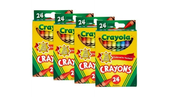 (4 Pack) Crayola Crayons, 24 Count, Back To School Supplies, Classroom 