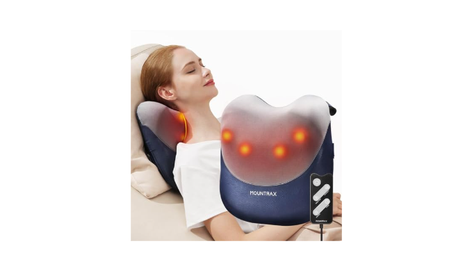 MOUNTRAX Back Massager with Heat, Shiatsu Neck and Back Massager for ...