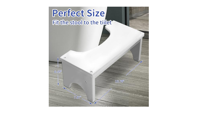 Toilet Poop Stool, 6.7″ Non-slip Bathroom Foot Stool, Portable Toilet 