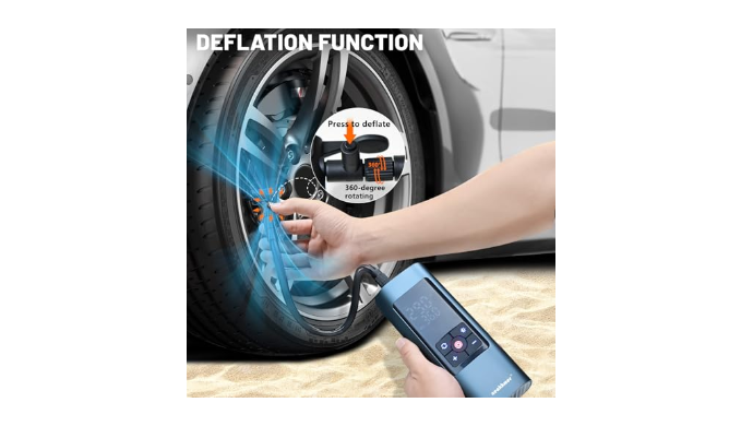 Neakhmer Tire Inflator Portable Air Compressor: Cordless Air Pump for ...